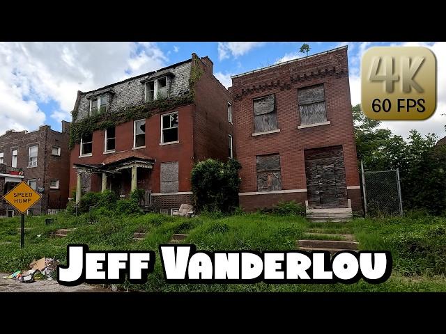 Driving Around St. Louis Hood - "Jeff Vander Lou" Neighborhood in 4k Video