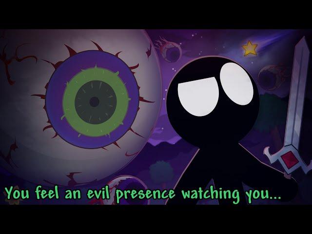 Stickman vs Eye of Cthulhu - Terraria Animation