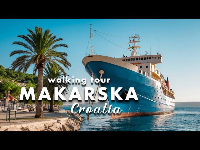 MAKARSKA  CROATIA  WALKING TOUR 4K