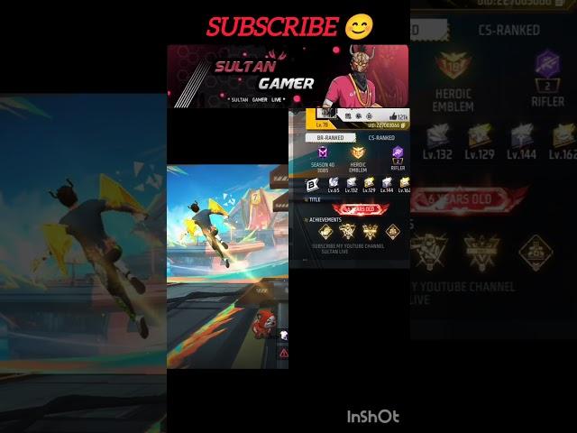 SULTAN GAMING FF UID % REAL UID  || #freefire #shorts