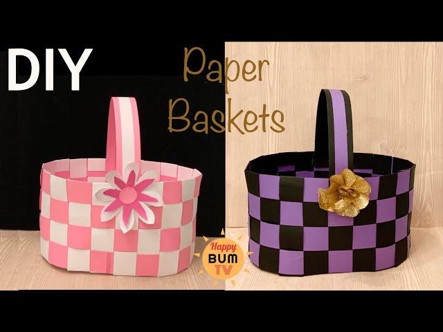 DIY PAPER WEAVING BASKET FOR ANY OCCASION | EASY DIY PAPER CRAFT