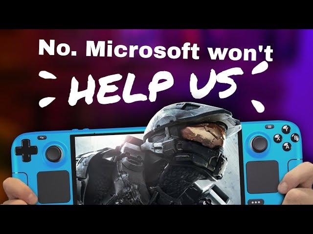 No. Microsoft's not going to help Linux Gaming...