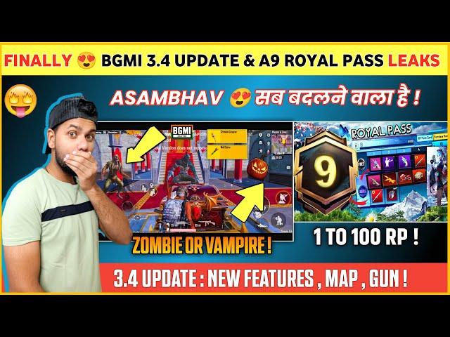 FINALLY  A9 Royal Pass | Bgmi 3.4 Update | Pubg 3.4 Update | Bgmi A9 Royal Pass | Bgmi Update