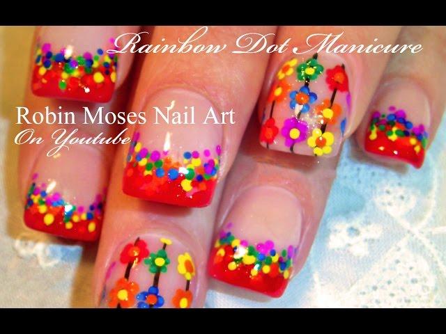 DIY Easy Rainbow nails! |  Dot Daisy Nail Art Dotticure