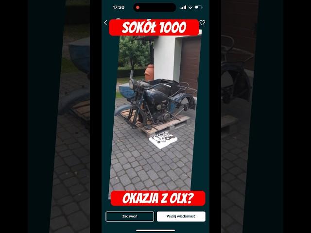 Sokół 1000 Oferta z OLX Przedwojenny Motocykl 270000 zł