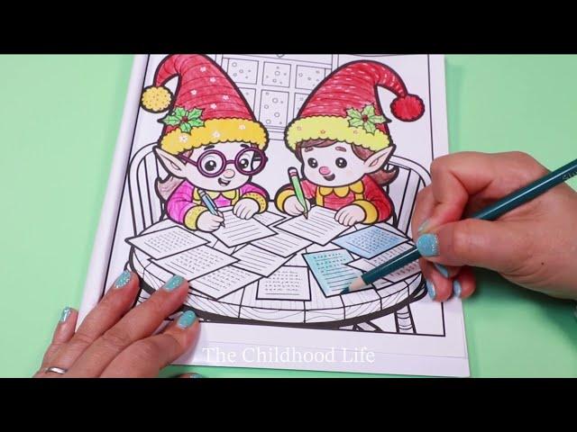 The Elf - Christmas Coloring Page For Kids | Lily Grace Coloring Book | Coloring Fun for Kids