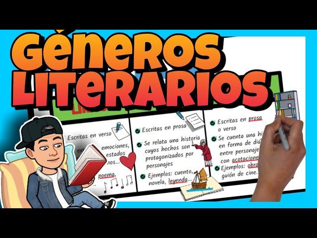  Los GÉNEROS LITERARIOS y sus CARACTERÍSTICAS para NIÑOS de PRIMARIA