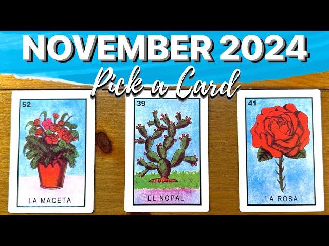 WHAT WILL NOVEMBER 2024 BRING?   PICK A CARD TAROT READING