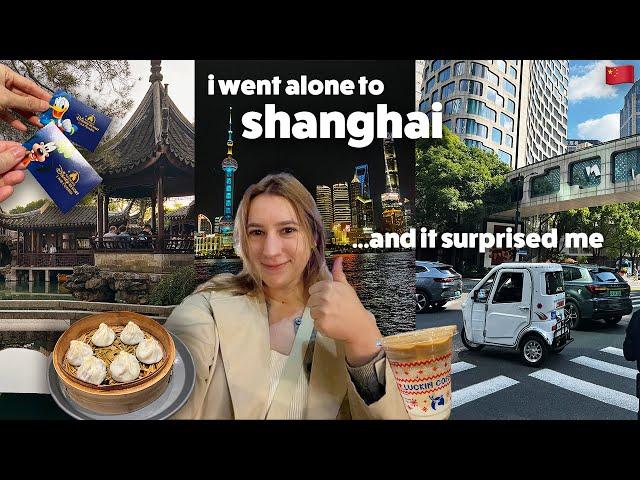 shanghai vlog  solo travel, suzhou gardens, disney, shopping...will I go back?