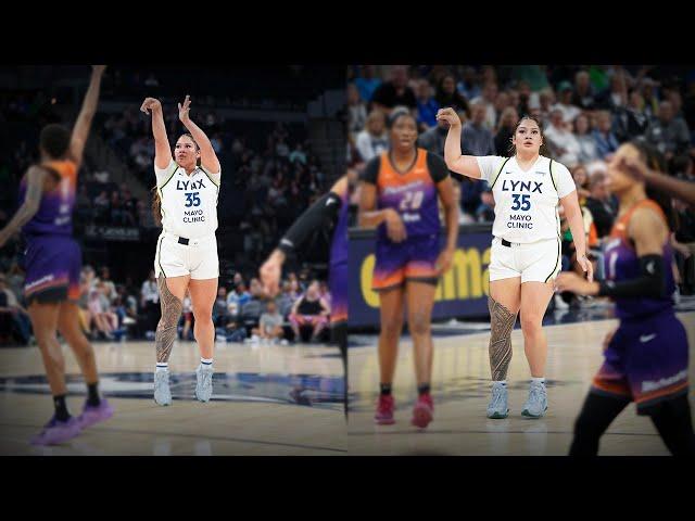 Alissa Pili drops 20 with perfect  4 three pointers | Lynx v Mercury