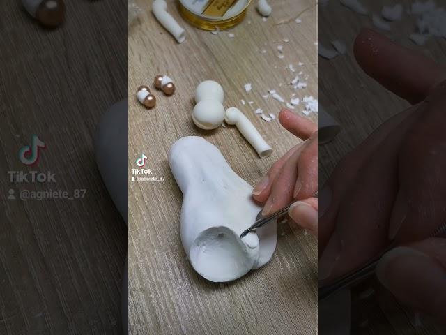 BJD sculpting process, second layer of polymer clay, BJD prototype