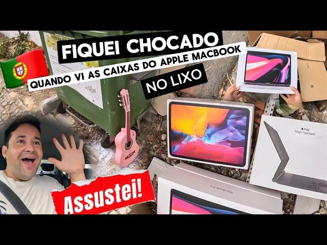 CHOCADO AO ACHAR ESSE APPLE MacBook Pro no lixo! OQUE TEM NO LIXO EM PORTUGAL ️