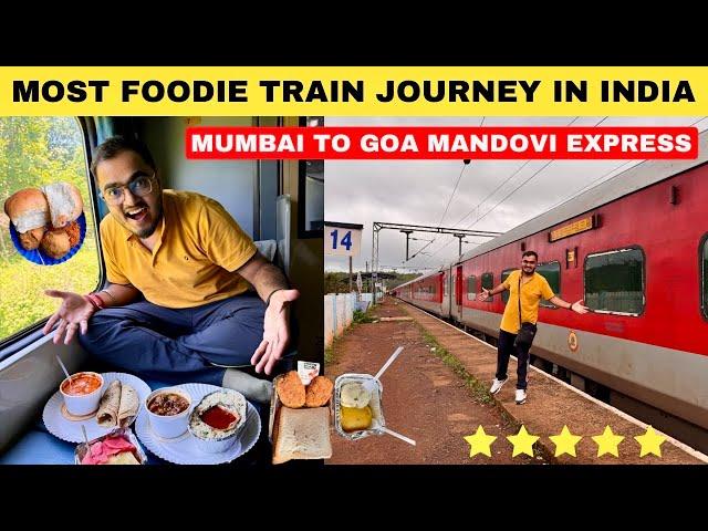 Most Foodie Train Journey Mumbai to Goa Mandovi Express || Food King of Indian Railways