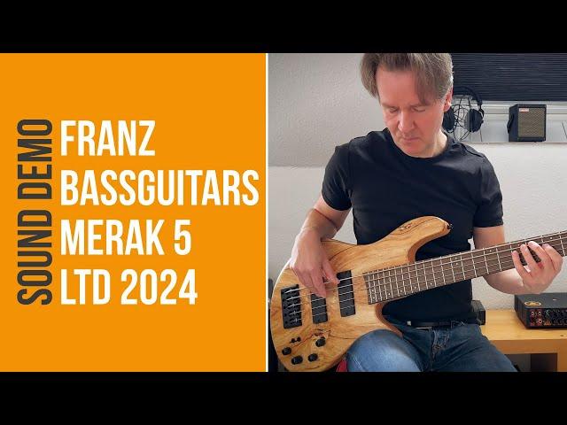 Franz Bassguitars Merak 5 Spalted Alder LTD 2024 - Sound Demo (no talking)