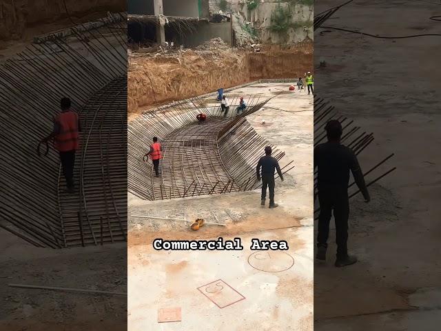 Commercial Construction Area | Civil Engineer #civilengineering #shortvideo #civilsiteengineering