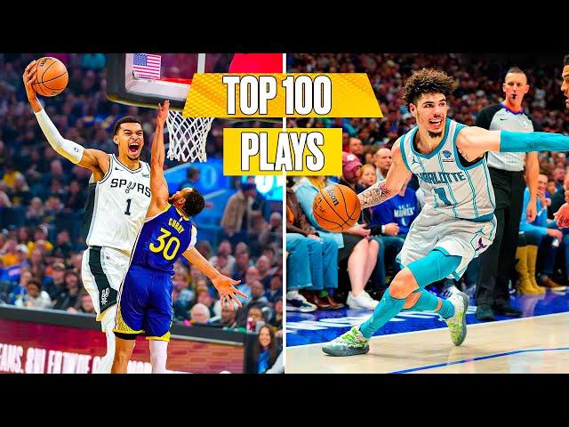 TOP 100 NBA PLAYS OF 2024 ! 