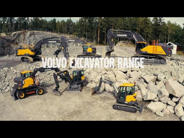 The Volvo Construction Equipment Excavator range