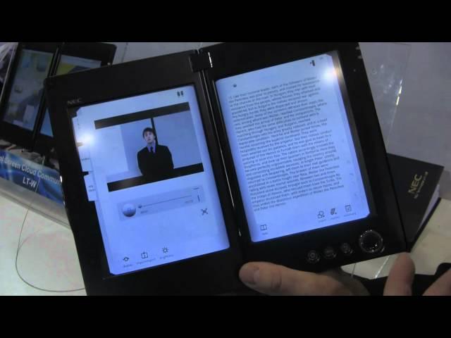 First Look at NEC Dual-Screen Android Tablet at CES 2011 -- Phandroid.com