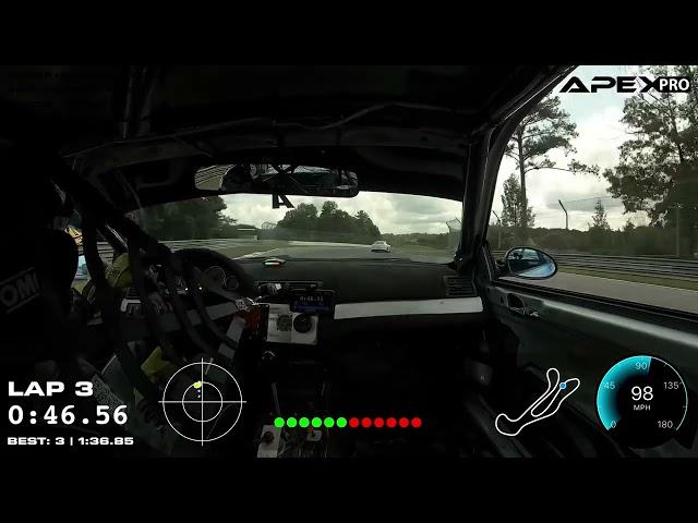 E46 M3: 1:36 at Barber Motorsports Park on Street Tires!