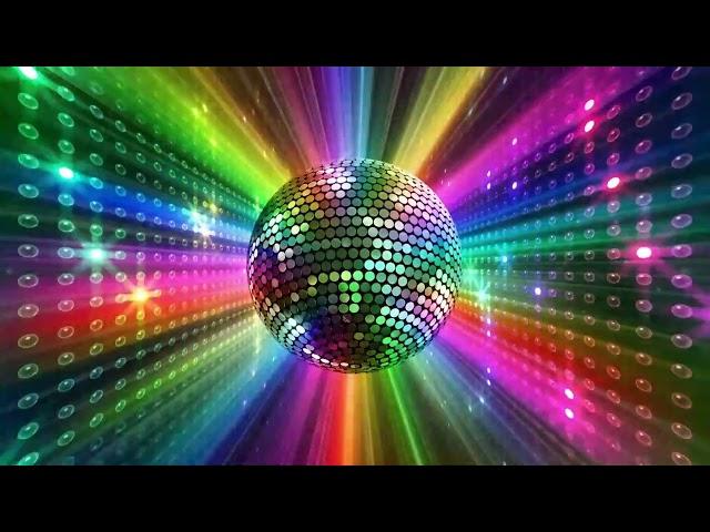 Colorful Big Disco Ball Lights - DIY 3 Hours VJ Loop