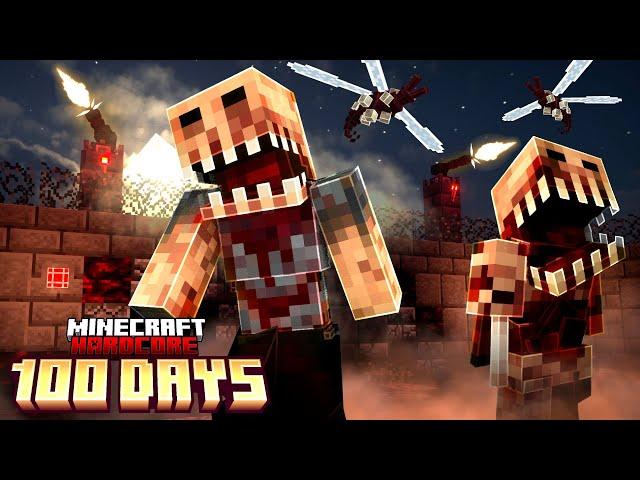 100 Days in a DEADLY Parasite Apocalypse in Hardcore Minecraft