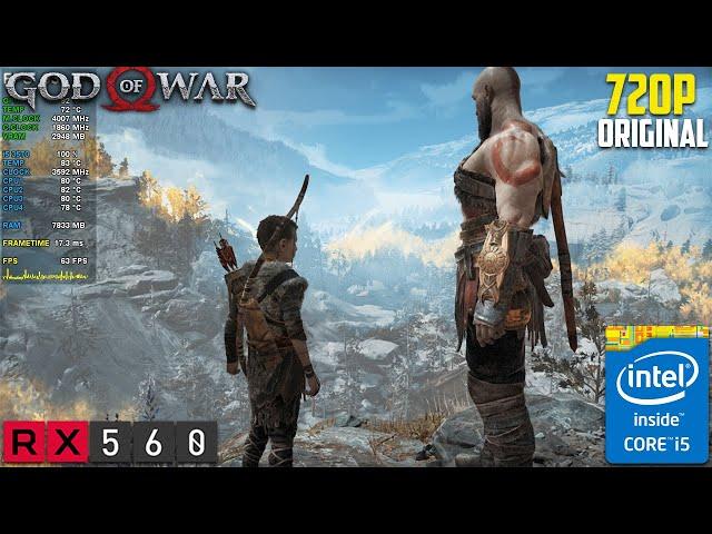 RX 560 | God of War | i5 3570 | 12GB Ram - 720P Original Settings