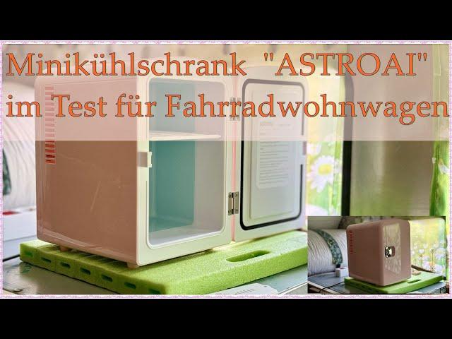 Minikühlschrank 4 L. "ASTROAI" Betrieb mit ALLPOWERS R600. Innen-Außen; Differenz; Verbrauch AC DC