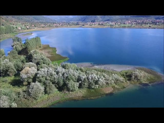 Breathtaking scenery of Plav Lake in Montenegro