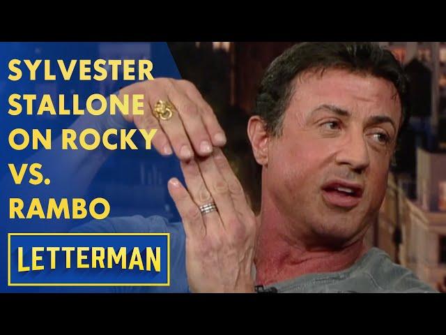 Sylvester Stallone On Rocky Vs. Rambo | Letterman