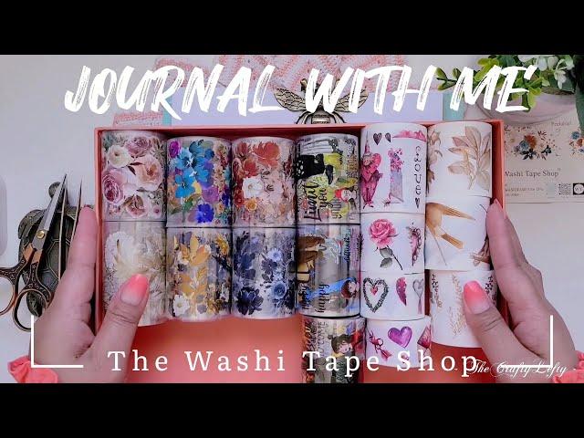 ASMR Journaling | Spring Theme using Washi & Pet Tapes from @TheWashiTapeShop