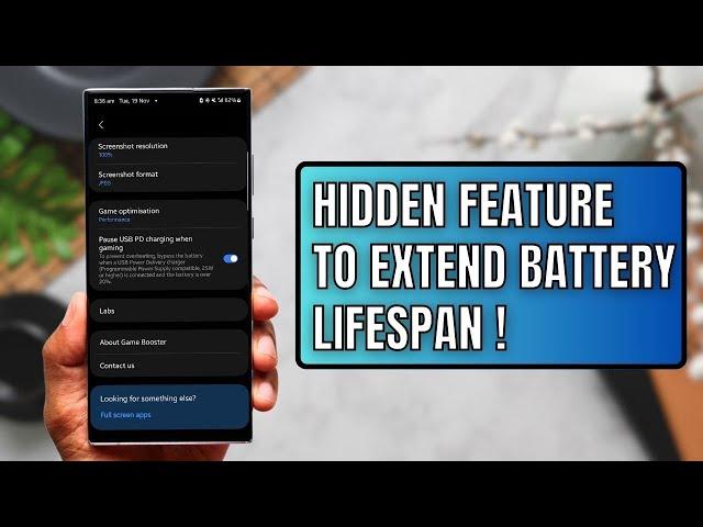 Powerful Hidden Feature which can extend your Battery Life Span !