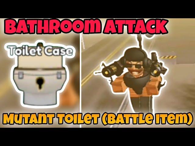 How to get New battle item (Mutant Toilet) & New Toilet Case in Bathroom Attack | Roblox #game