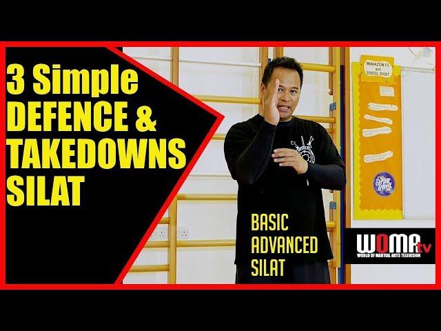 How To 3 Simple DEFENCE & TAKEDOWNS SILAT