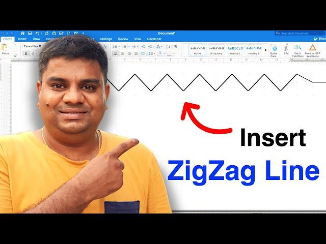 How To Insert Zigzag Line In Word