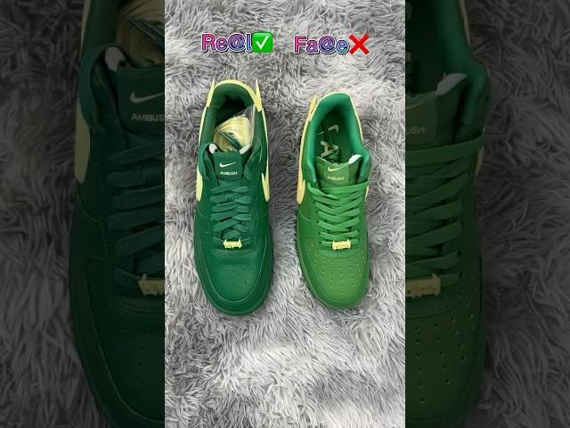 Real Vs Fake Green Ambush Nike Air Force 1 #sneakerhead #sneakers #viral