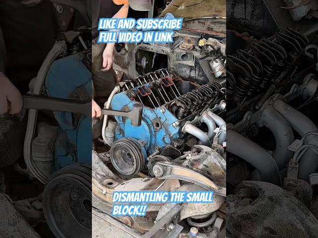 Dismantling the World's Most Popular Engine! #corvette #smallblockchevy #carsofyoutube #chevrolet