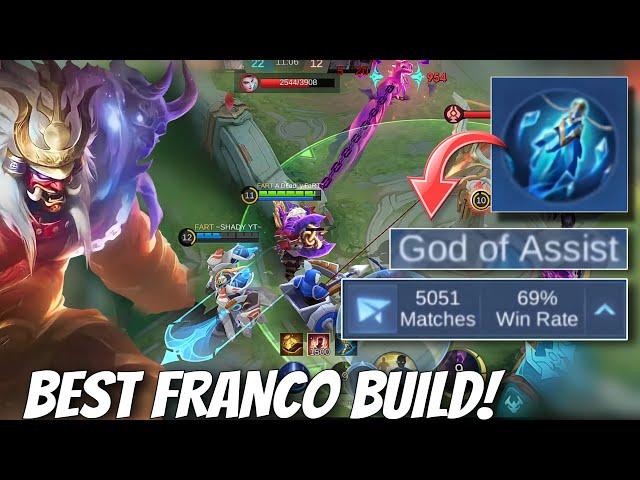 Franco GODLY TANK & SUPPORT Gameplay in Mobile Legends!