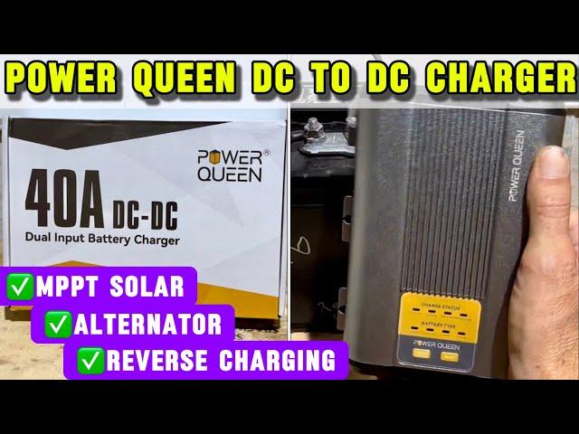 Power Queen 12V 40A DC to DC Battery Charger