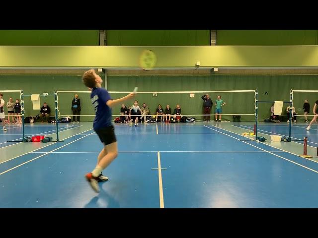 TS Junior Elite BS U15 Semifinal Aapo Puhakka vs. Isak Melleri Badminton