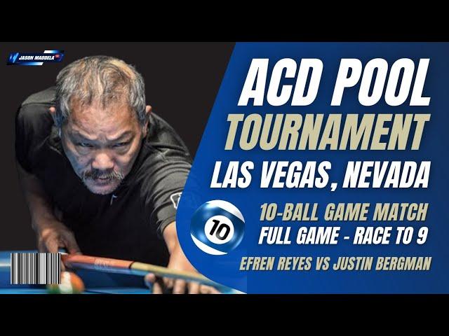 ⭐ Efren Reyes Full Game ACD pool tournament 10-Ball Match billiard sport #efrenreyes #efrenbatareyes