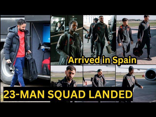 Dorgu,Heaven,Garnacho,Zirkzee| Man United 23-Man squad ARRIVED in Spain for Real Sociedad