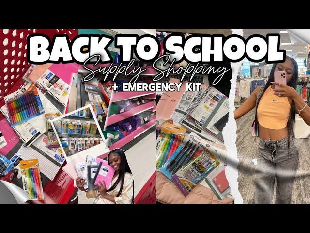 SCHOOL SUPPLY + EMERGENCY KIT SHOPPING VLOG 224 || ZahriyaLachell