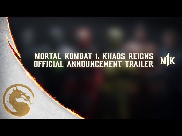 Mortal Kombat 1: Khaos Reigns Official Announcement Trailer