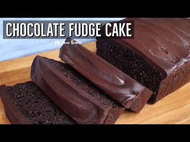 CHOCOLATE FUDGE CAKE Recipe | Moist Chocolate Cake