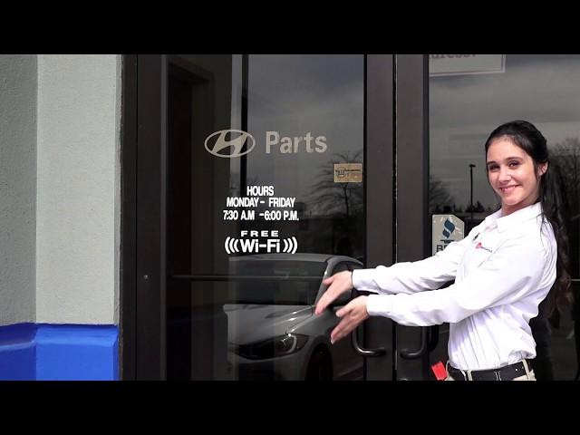 Wilson Hyundai Parts Counter with Kim