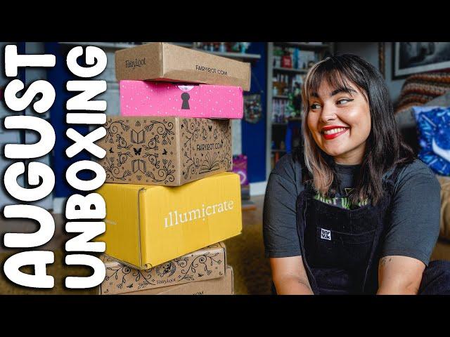 August Book Unboxing! Illumicrate, Fairyloot, Locked Library & Special Editions 2024