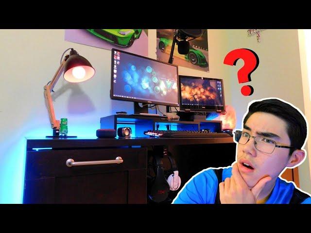 Get An INSANE LAPTOP SETUP?! WITH NO DOCK HUB? - DUAL MONITOR Laptop Desk Station 2020