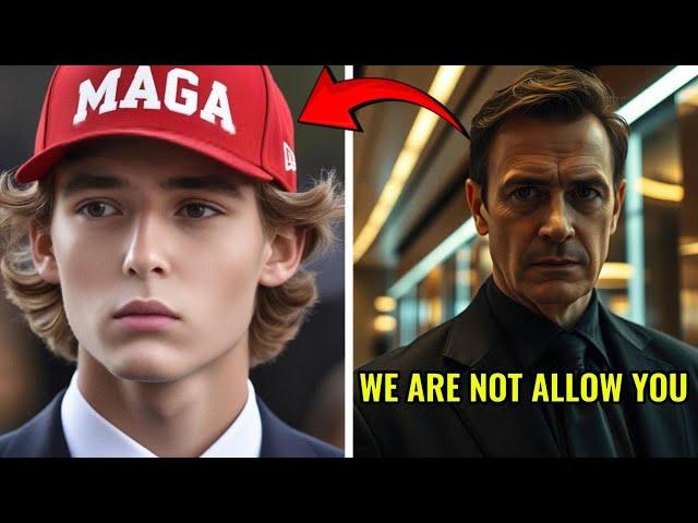 Barron Trump Kicked Out of VIP Lounge Over MAGA Hat, His Reaction Changed Everything!