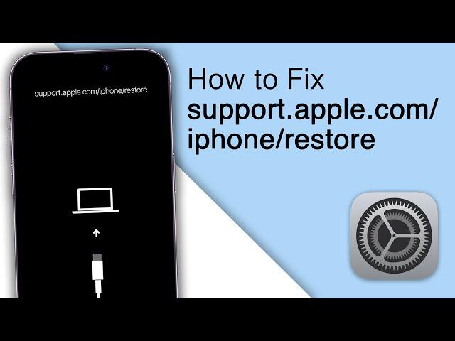 Fix iPhone Stuck on support.apple.com/iphone/restore Screen! [2023]