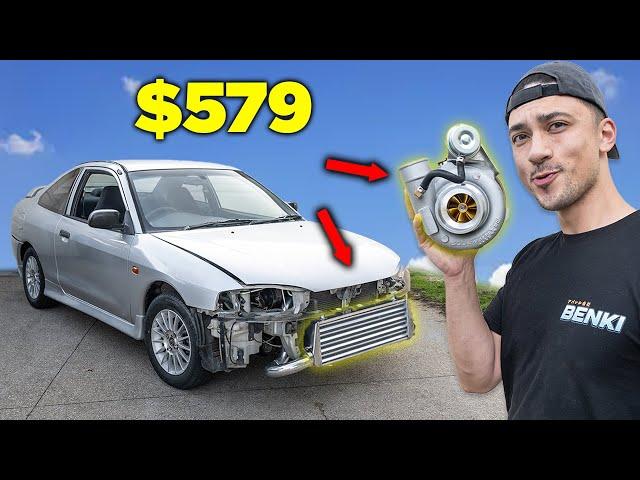 INSTALLING A $400 TURBO + $179 INTERCOOLER ON MY $650 MITSUBISHI LANCER